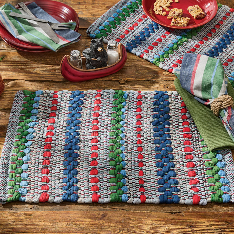 Cornela Runner Striped Chindi Table Runner, 54" L x 13" W