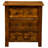 Fireside Lodge Barnwood XL Three Drawer Nightstand