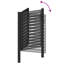 Barrière de patio verrouillable en aluminium noir Vidaxl-113055198