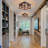 Lucelia 4-light Metal Wood Frame Caged Unique Flush Mount Ceiling Light Fixture