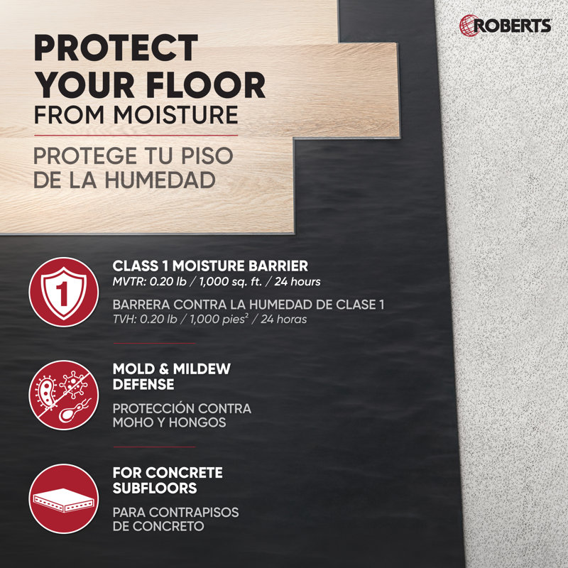 ROBERTS Moisture Barricade 6 mil Polyethylene Film - 120 sq. ft. Roll
