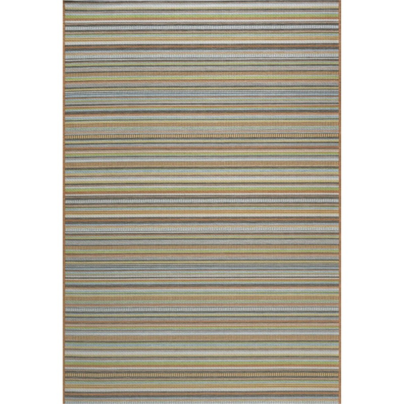 Wanette Rectangle Striped Flokati Indoor / Outdoor Area Rug, Rectangle 160 x 230cm