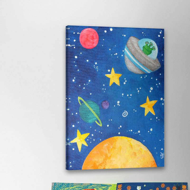 Purcell 'Three-Eyed Alien' Print on Wrapped Canvas, 18" H x 12" W