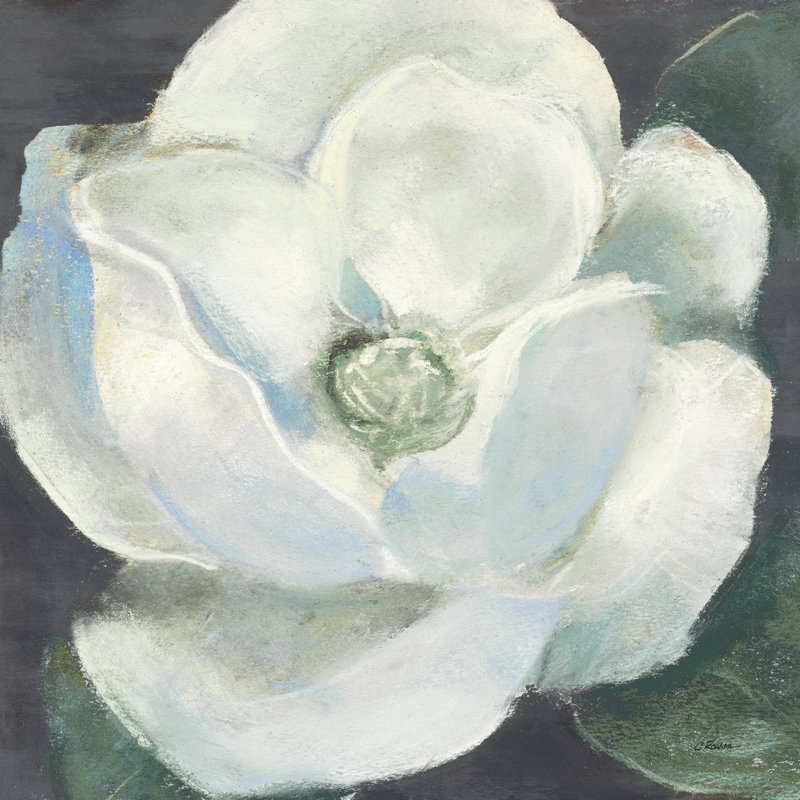 «Magnolia II Sage» par Carol Rowan, reproduction d'art sur toile tendue, H 36 po x l 36 po