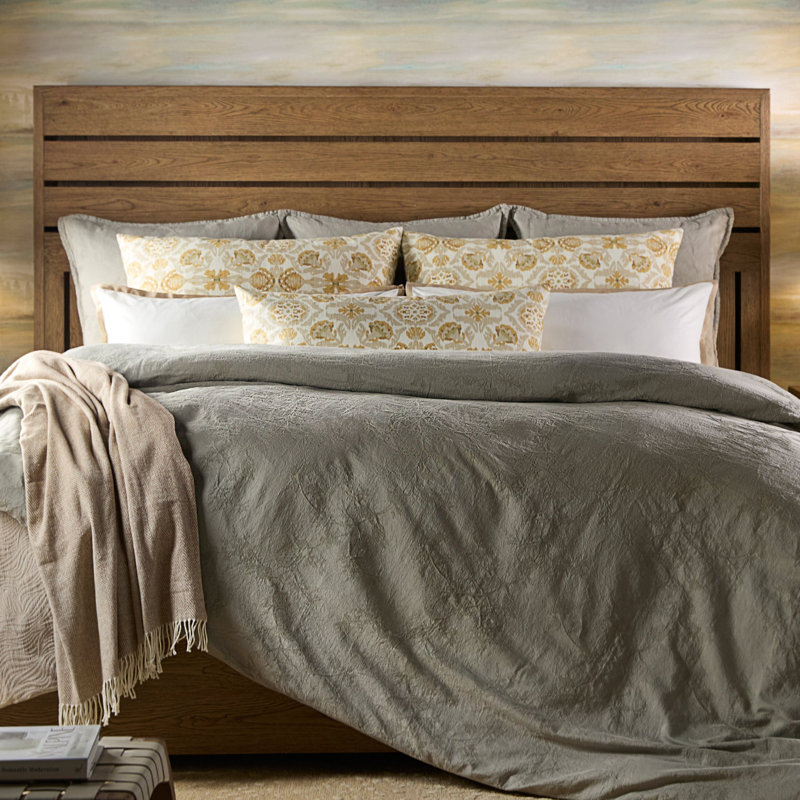 McKenzie Printed Cotton Pillow Made-To-Order, Rectangle 27"H x 36"W, Curry