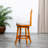 Beige Fabric Seat 24" Counter Height Swivel Stool - And Charming Design Natural Finish With Stylish Decor Complement-1329254945-1329254951