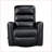 Recliners for Living Room | Swivel Glider Reclining Chair with Breathable Faux Leather | Black | Solid Wood &amp; Plywood Frame-1836803400-1836803403