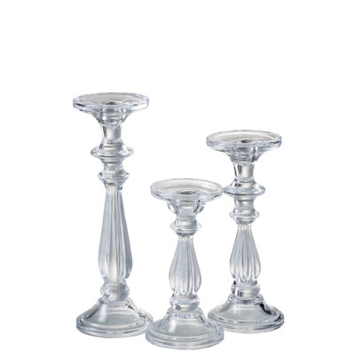 Glass Tabletop Candlestick