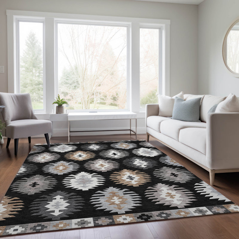 Tapis Chayden avec envers antidérapant, Rectangle 8 pi x 10 pi