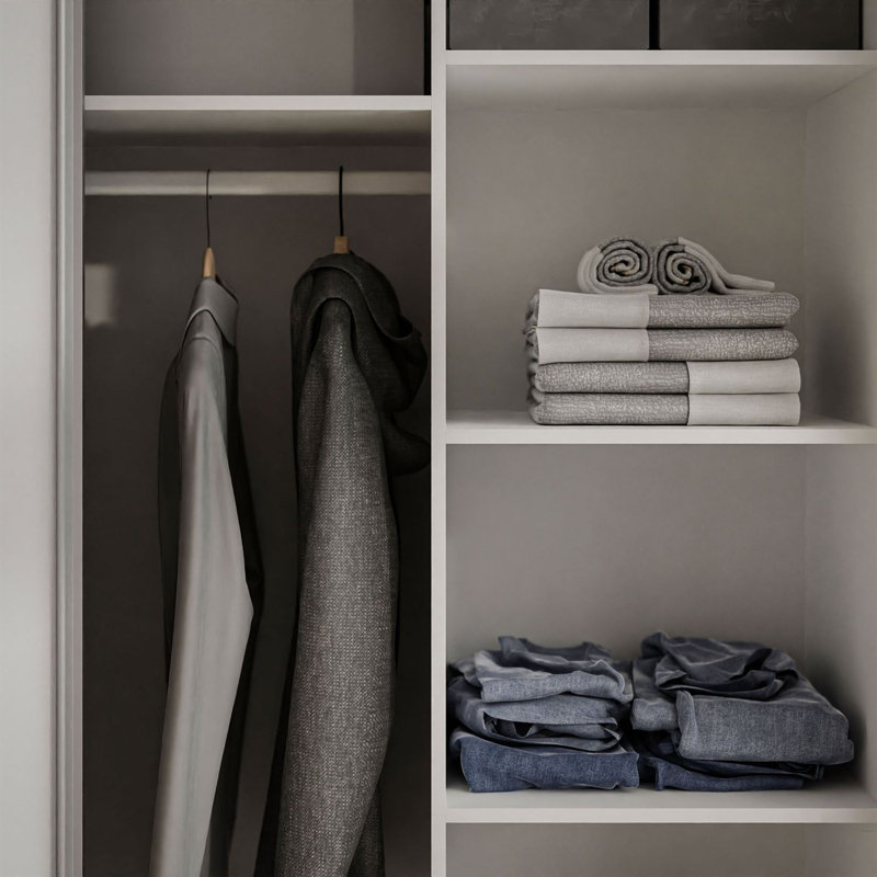 Pizzurro 1 Door Manufactured Wood Wardrobe