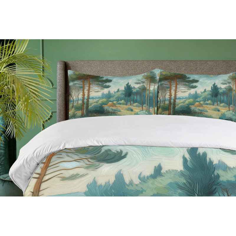 Forest Duvet Cover, King Duvet Cover + 2 Standard Shams