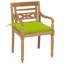 6 chaises en bois de teck massif Alhuzaifi Canora-1018051