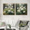 Pivoines dans la forêt alpine III - art mural pivoines - ensemble de 2 décorations murales traditionnelles