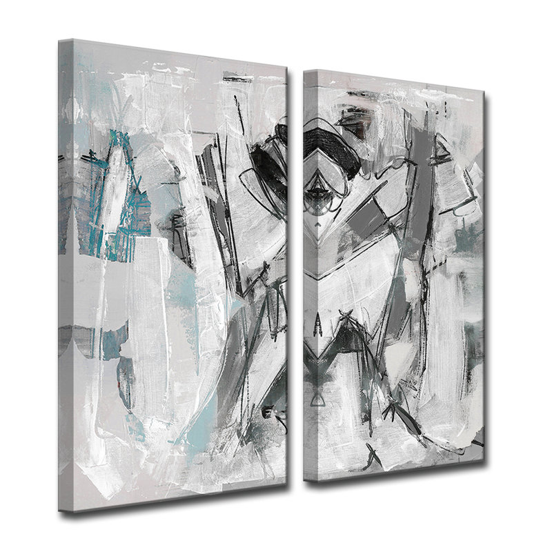 " INKD XLV " by Tristan Scott 2 - Pieces, 40" H x 40" W x 1.5" D