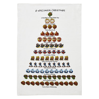 Serviette de noël pour thé wisconsin