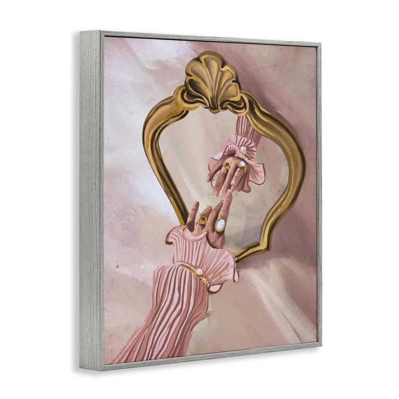  «Chic Hand Mirror Reflection», estampe numérique encadrée par Svetlana Aleynikova, Estampe numérique Farmhouse