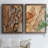 " Tree Texture Triptych I " 2 - Pieces-1814916844-1814916840