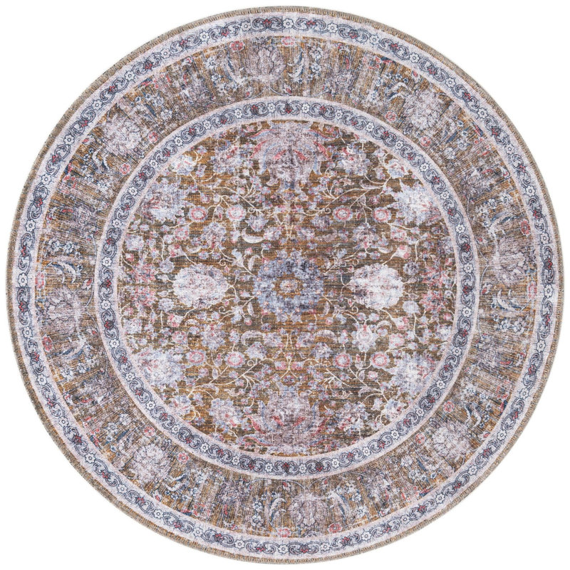 Samarth Thorine Rug, Gold, Round 4'1"