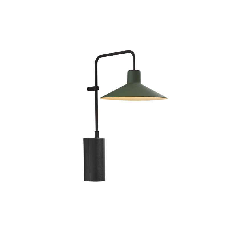 Platet 1 - Light LED Armed Sconce, Green