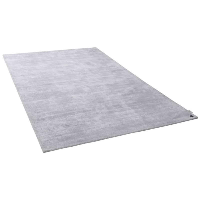Shine Hand Loomed Silver Indoor Rug, Rectangular 85 x 155cm
