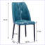 Chaise de salle à manger en polyuréthane avec pieds en fer plaqué or-92578471