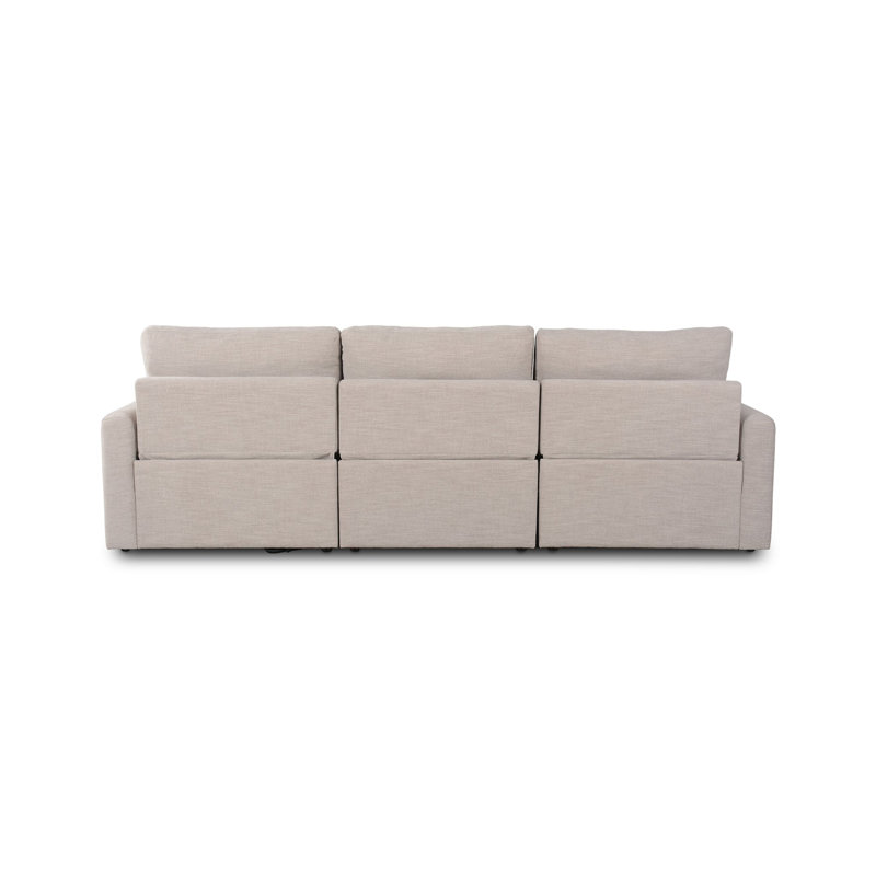 Tillery Power Reclining Sofa, Laken Stone Performance Weave