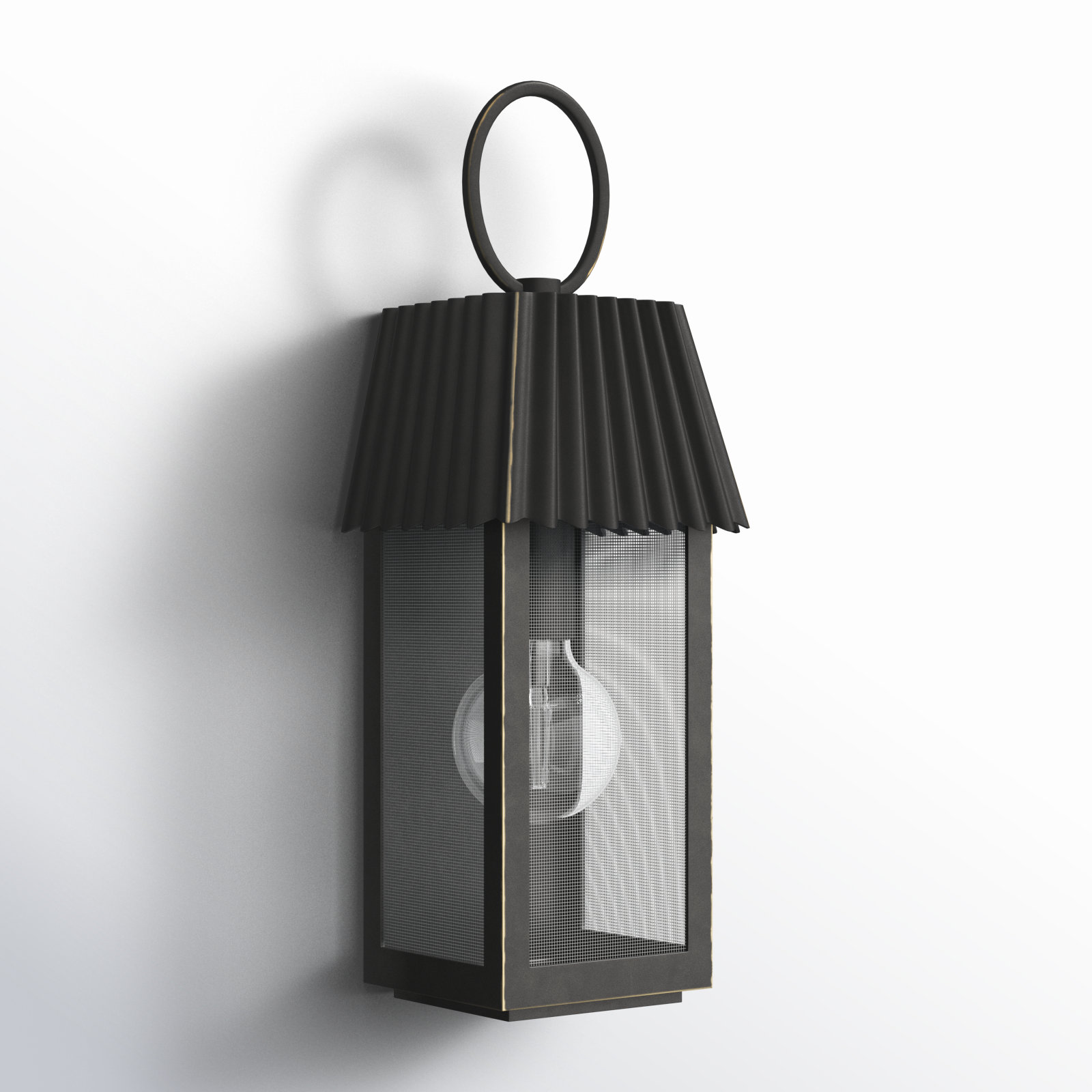 Godin Outdoor Wall Lantern, 16.50" H x 6.25" W x 5.25" D , Oil Rubbed Bronze