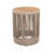 Outdoor Rattan & Acacia Wood Side Table - Patio Balcony Furniture For Garden, Yard, Balcony - Weather Resistant-498277877