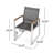 Grey Patio Seat - Aluminum, 21.76In D, 24.63In W, 34.12In H, 10.65Lb. Contemporary Dining Chair With Mesh And Back, Rust Aluminum Frame, Mid-Century Flair Outdoor Depth, Width, Height, 10.65Lb-265190613