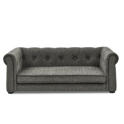 Beige pour animal de compagnie pour les grands chiens, et lit de chien élégant et stable, beige