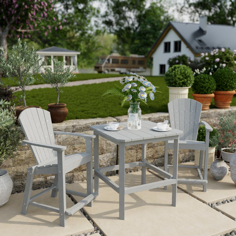 Classic 3-Piece Counter Set, Light Gray