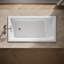 Underscore 60" X 32" Heated Bubblemassage Air Bath With Bask, Reversible Drain-1183350920