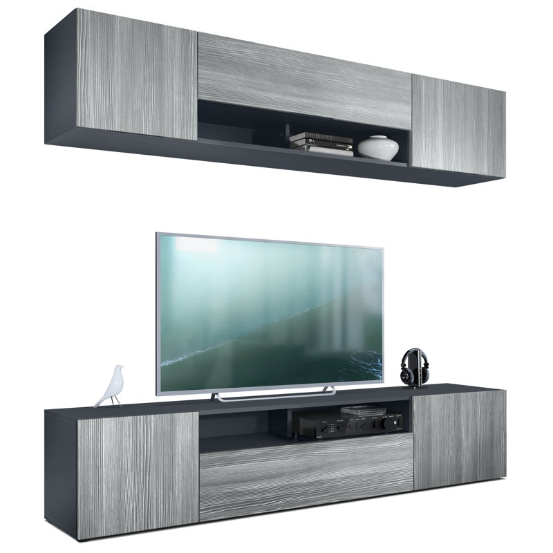 Mcalpine Entertainment Unit for TVs up to 60", Anthracite