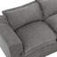 Canapé modulaire rembourré en chenille 2 pièces avec dossier rembourré 2 pièces - entièrement comprimé, aucun assemblage requis-403328403