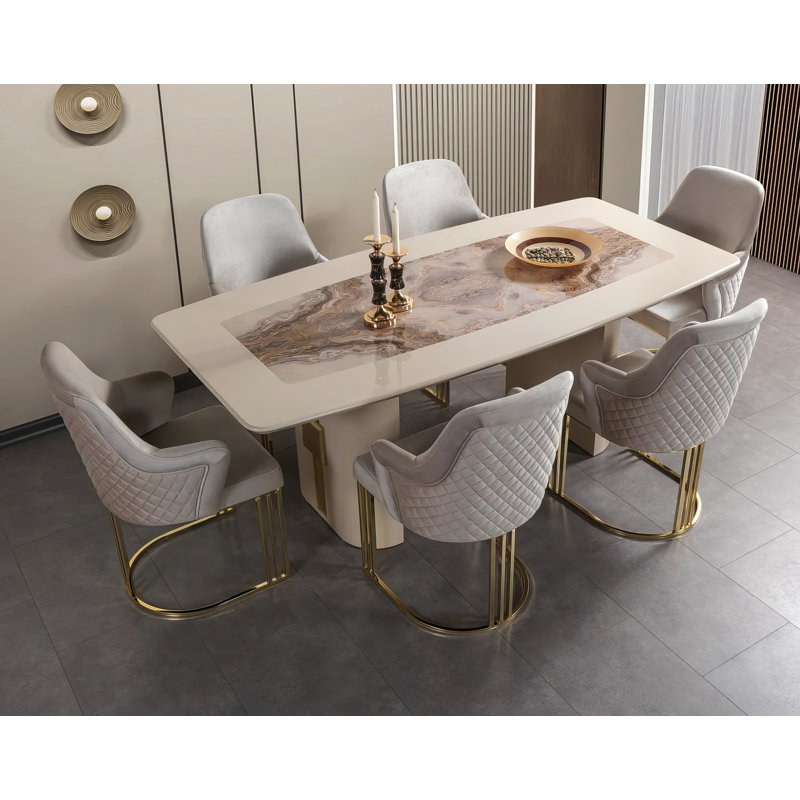 Carmina Luxury 7 - Piece Dining Room Set
