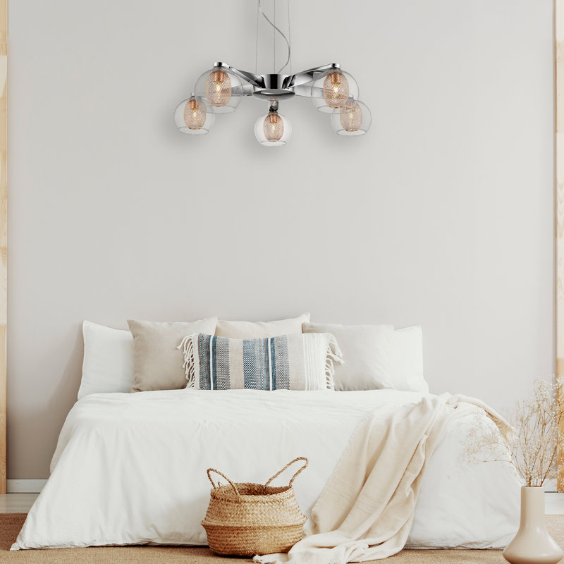 Justus 5 - Light Sputnik Chandelier, Copper