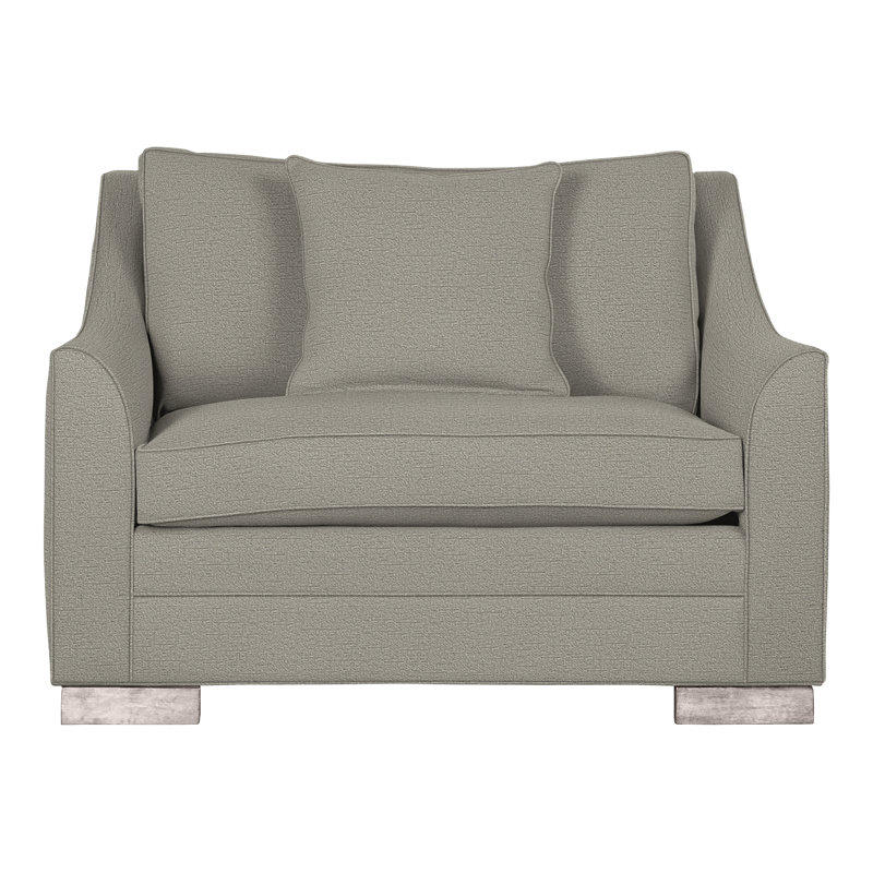 Chaise et demi 50,5 po Nicholas, Perigold Lirico Oyster, Gris tourterelle
