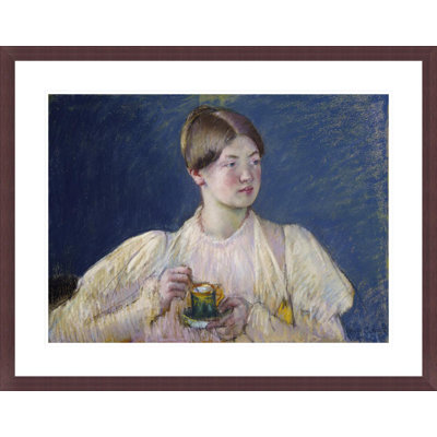 La Tasse de thé by Mary Cassatt -Framed Giclee Print