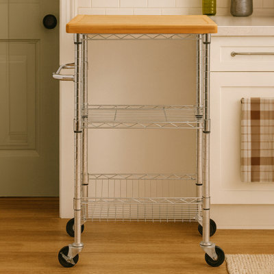 Eversole 61 cm W Kitchen Cart with