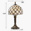 Lampe de table 14,5 po de style vitrail Tiffany, abat-jour fait à la main raisin, lampe de lecture de bureau parfaite pour une grande table de chevet de salon