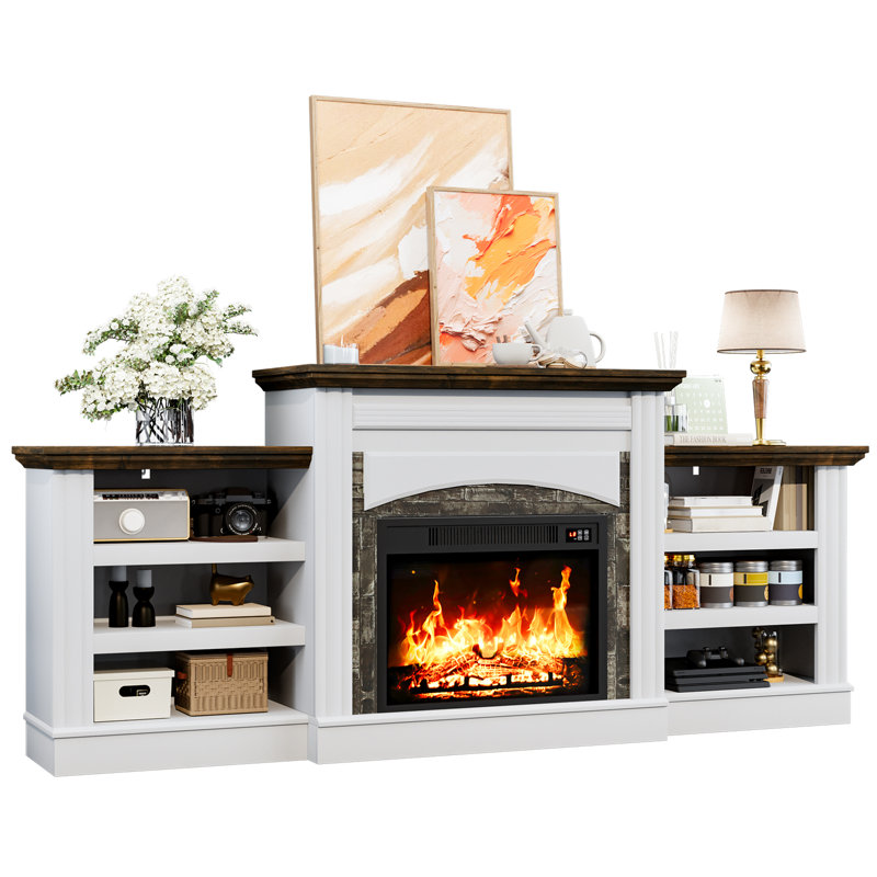 Meuble télé 72 po Farmhouse Fireplace