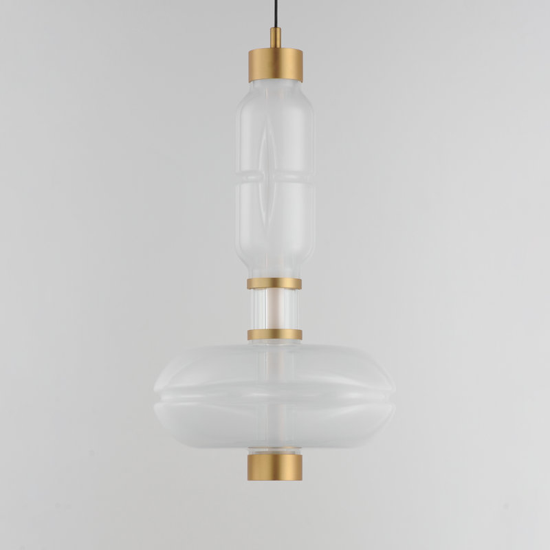 Gusto 1 - Light LED Pendant, Gold, Cloud White/Fog