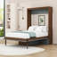 Full Wood Murphy Bed with Foldable Desk-540733864