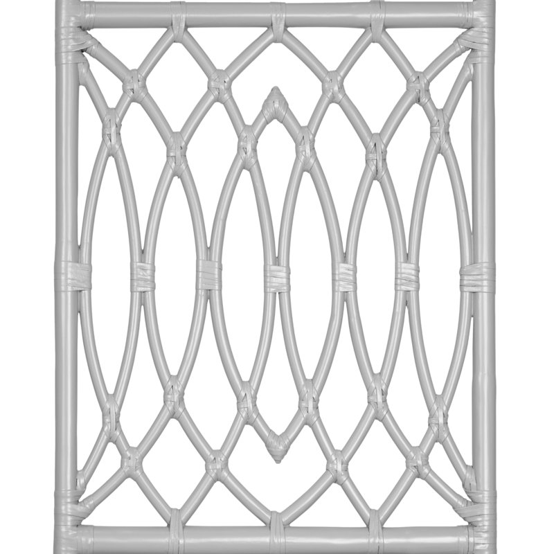 Beckham Open-Frame Headboard, King, Light Gray