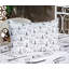 Ambesonne Paris Fitted Sheet & Pillow Sham Black White-106787430