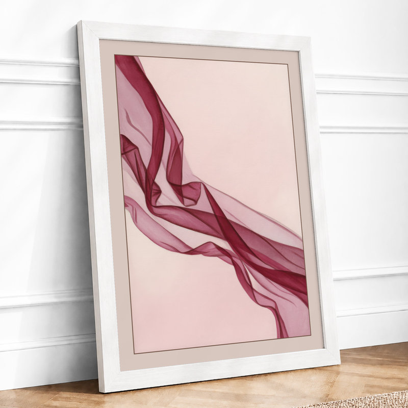 Flowing Ribbons Modern - Print, A1 - 84.1 x 59.4 cm, White