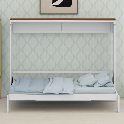Multi-Functional Murphy Bed with USB Connectivity and Wall-Mounted Design