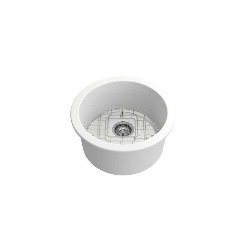 18.5'' L Kitchen Sink, Matte White