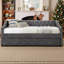 Lit de jour convertible moderne avec ports de charge USB et canapé-lit - Canapé-lit peu encombrant pour les petits espaces de vie et les chambres d'amis-6361523