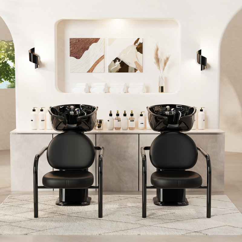Ensemble de fauteuil à shampooing et bol professionnel Baasha